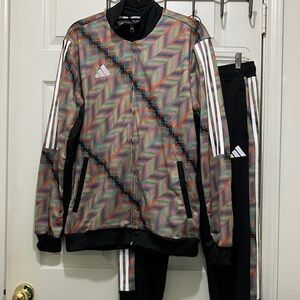 Adidas New York Red Bulls Tracksuit Sweatsuit Warmup Jogging Suit Jacket Joggers